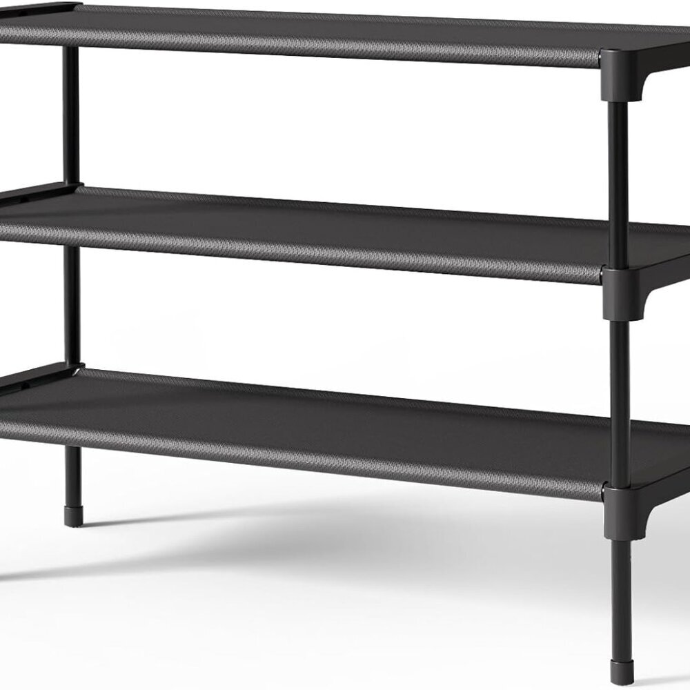 Shoe Rack - Non-Woven Shoe Rack Shelf, Shoe Organizer for Closet, Entryway, Gara